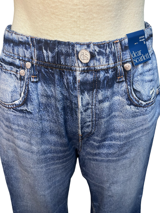 Zenim Straight Pants Regular Classic Denim