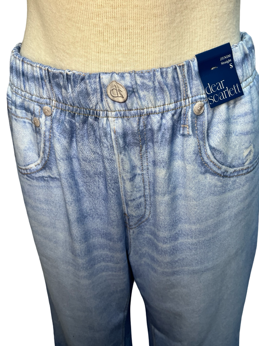 Zenim Straight Pants Regular Light Denim