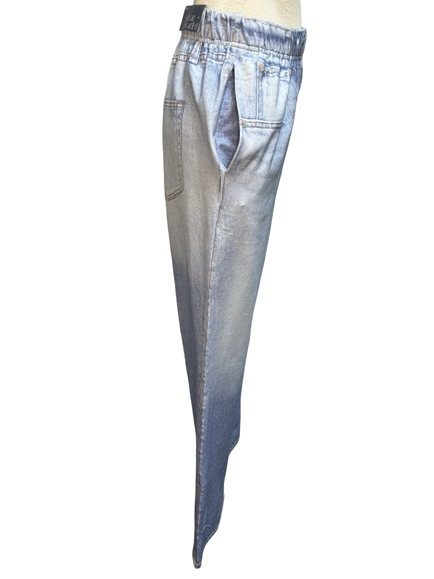 Zenim Straight Pants Regular Light Denim