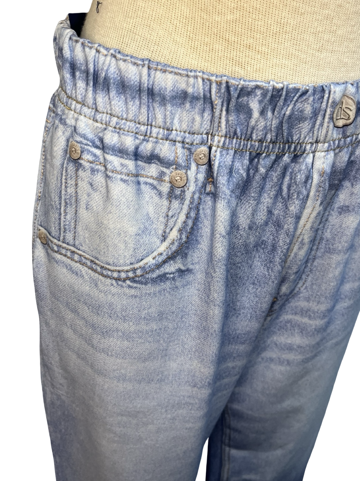 Zenim Straight Pants Regular Light Denim