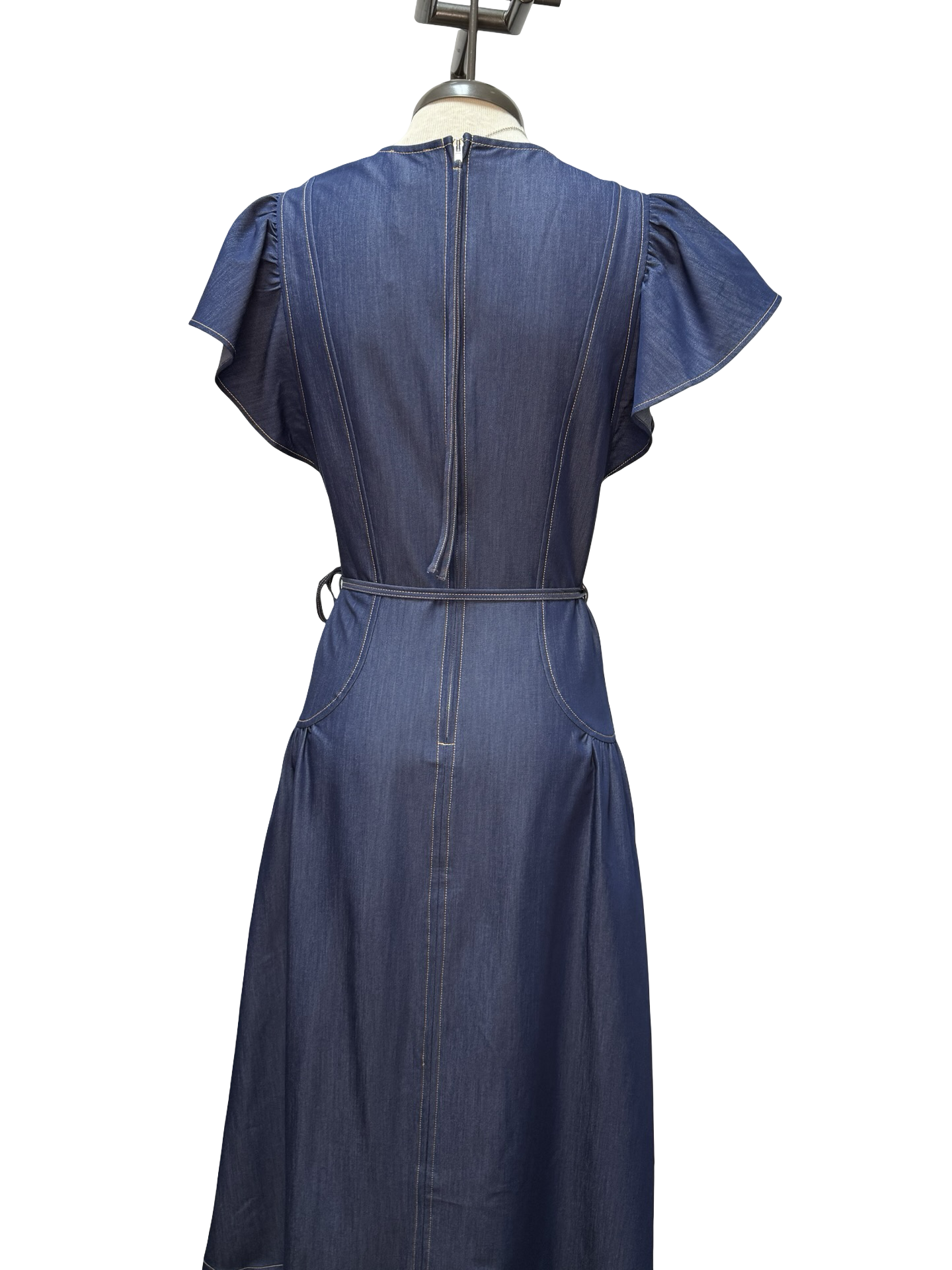 Denim Washed Midi Dress
