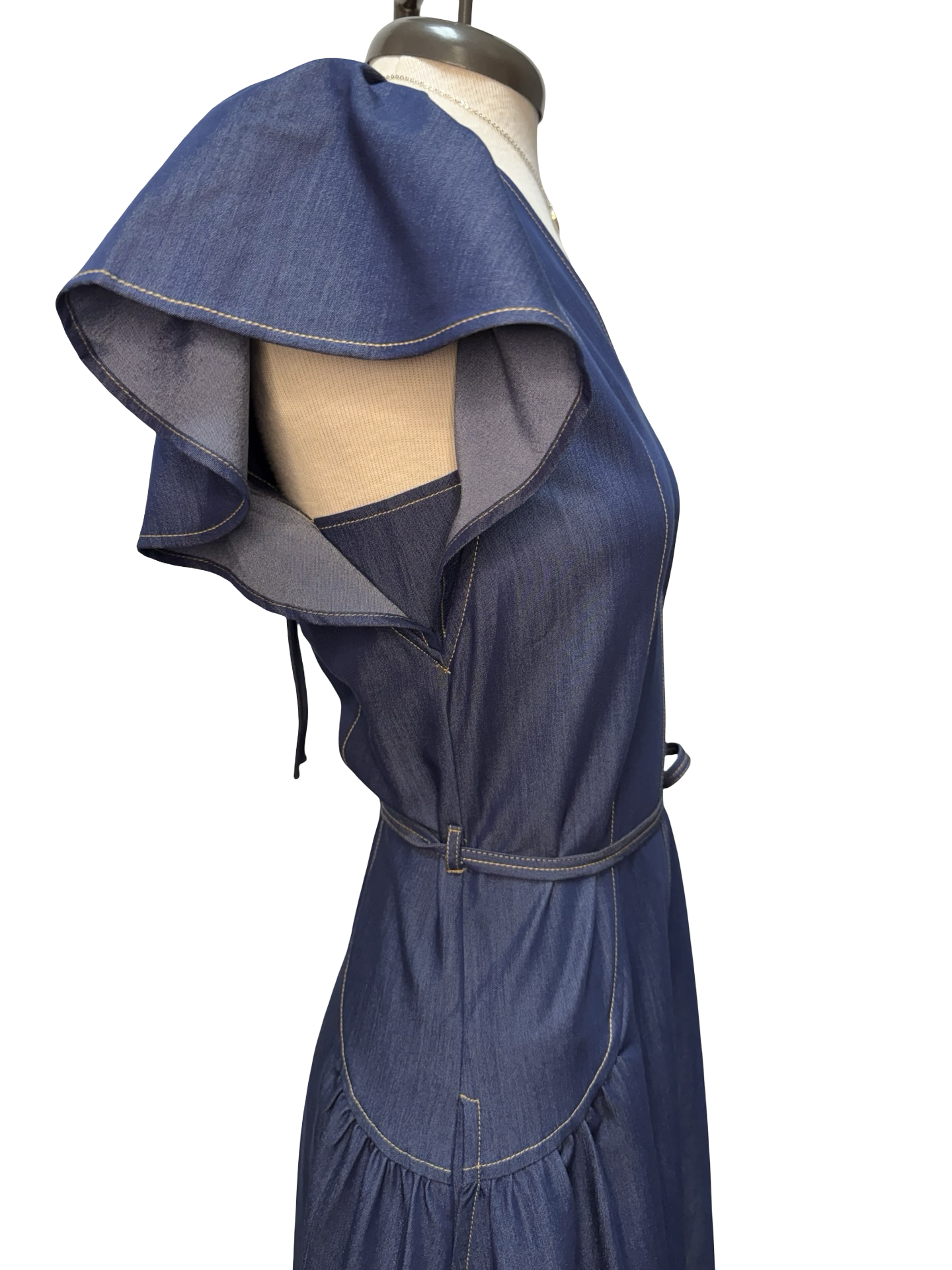 Denim Washed Midi Dress