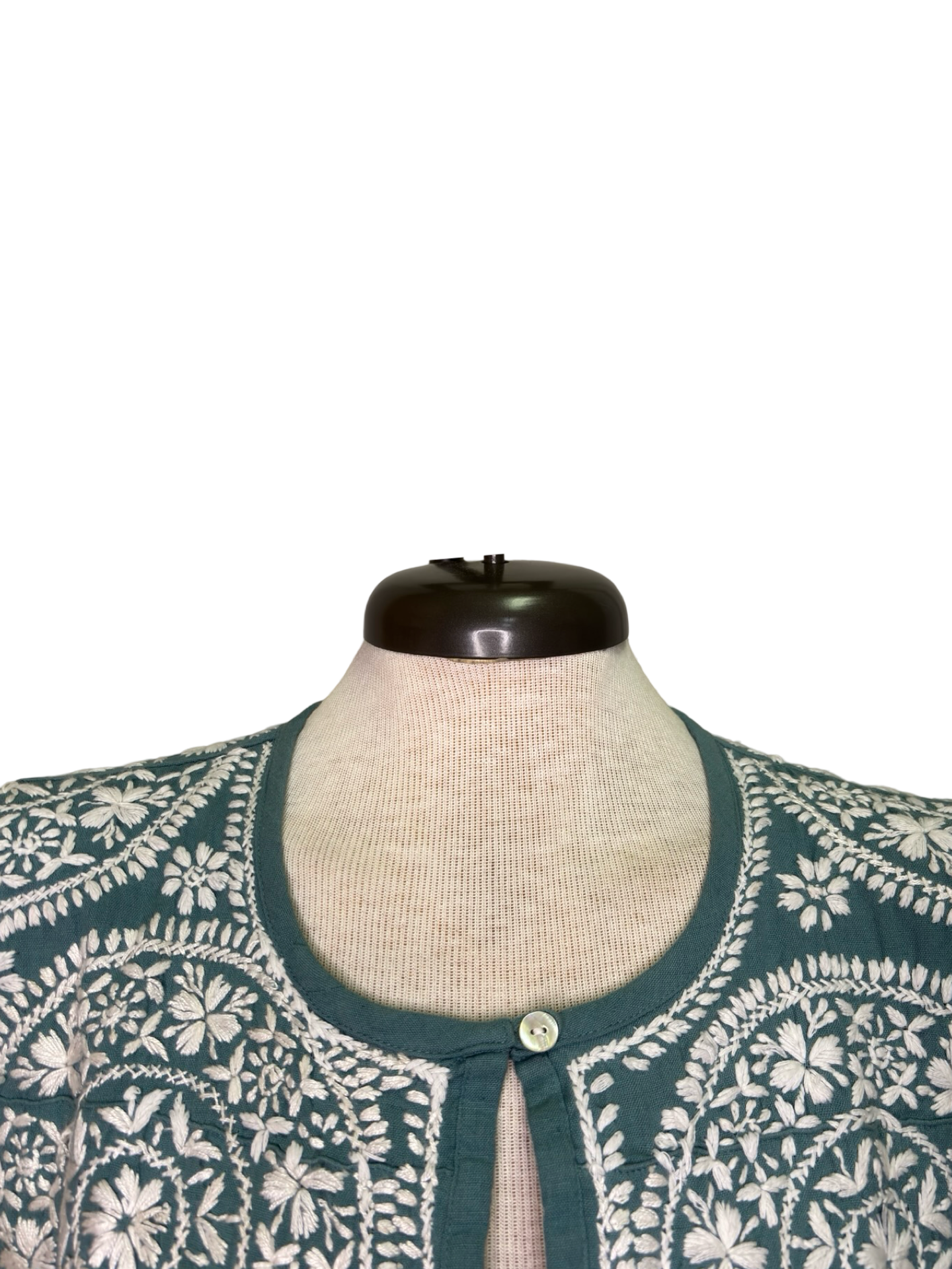 Ava Embroidered Dress Sage