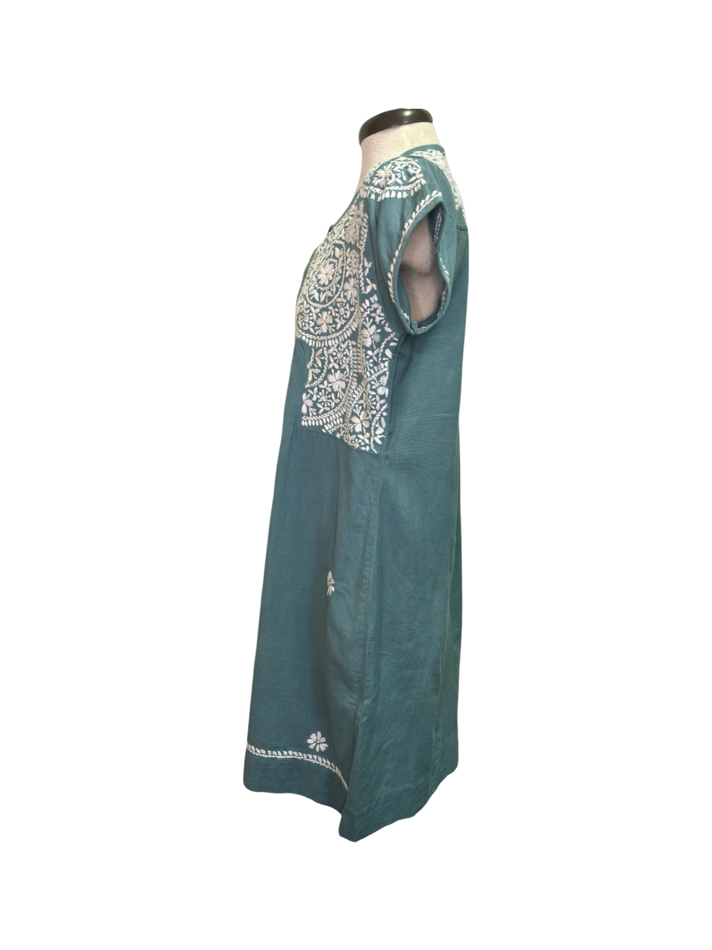 Ava Embroidered Dress Sage
