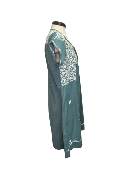 Ava Embroidered Dress Sage