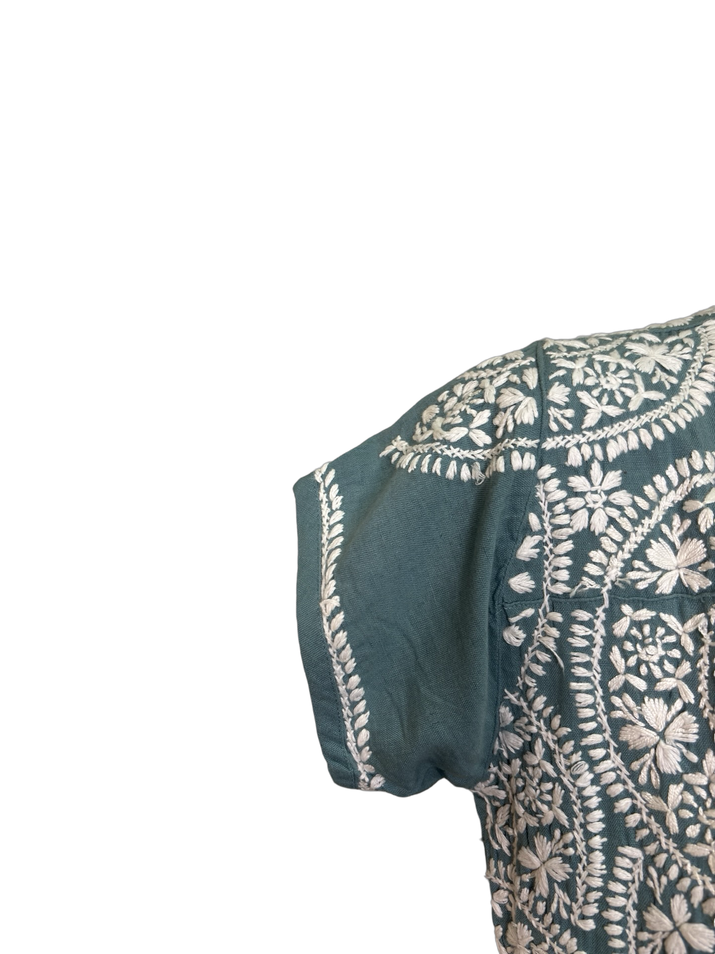 Ava Embroidered Dress Sage