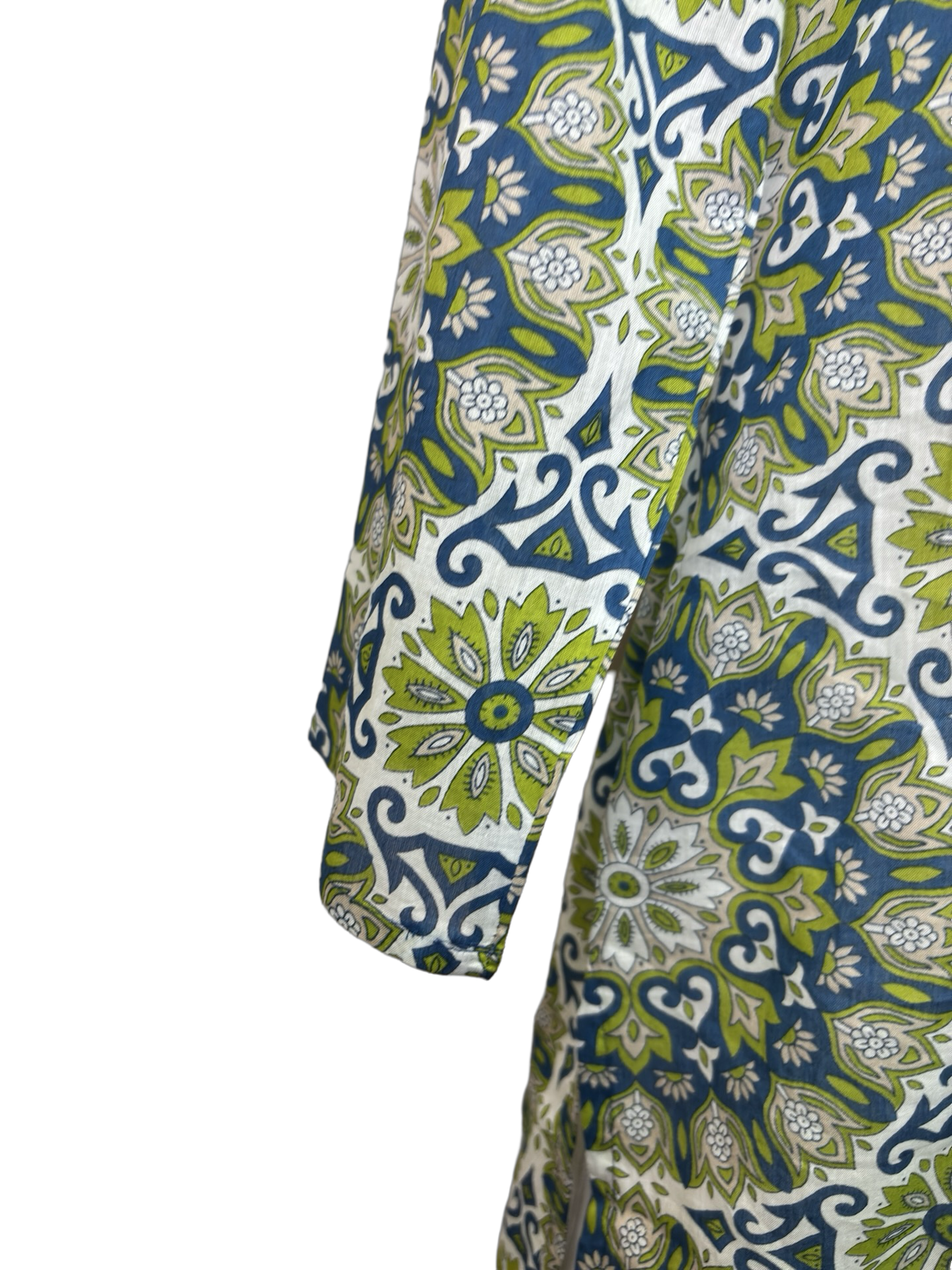 Riley Cotton Tunic Teal Olive