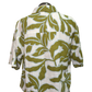Tropical Collared Top Olive White