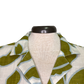 Tropical Collared Top Olive White