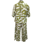 Tropical Cotton Pant Olive White