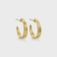Timeless High-Shine Small Hoop Earrings Gold