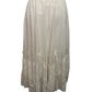 Dot Mesh Wide Lace Skirt Ivory