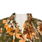 Mirabelle Satin Blouse Olive Print