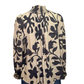 Printed Rayon Challis Top Natural Ash