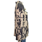 Printed Rayon Challis Top Natural Ash