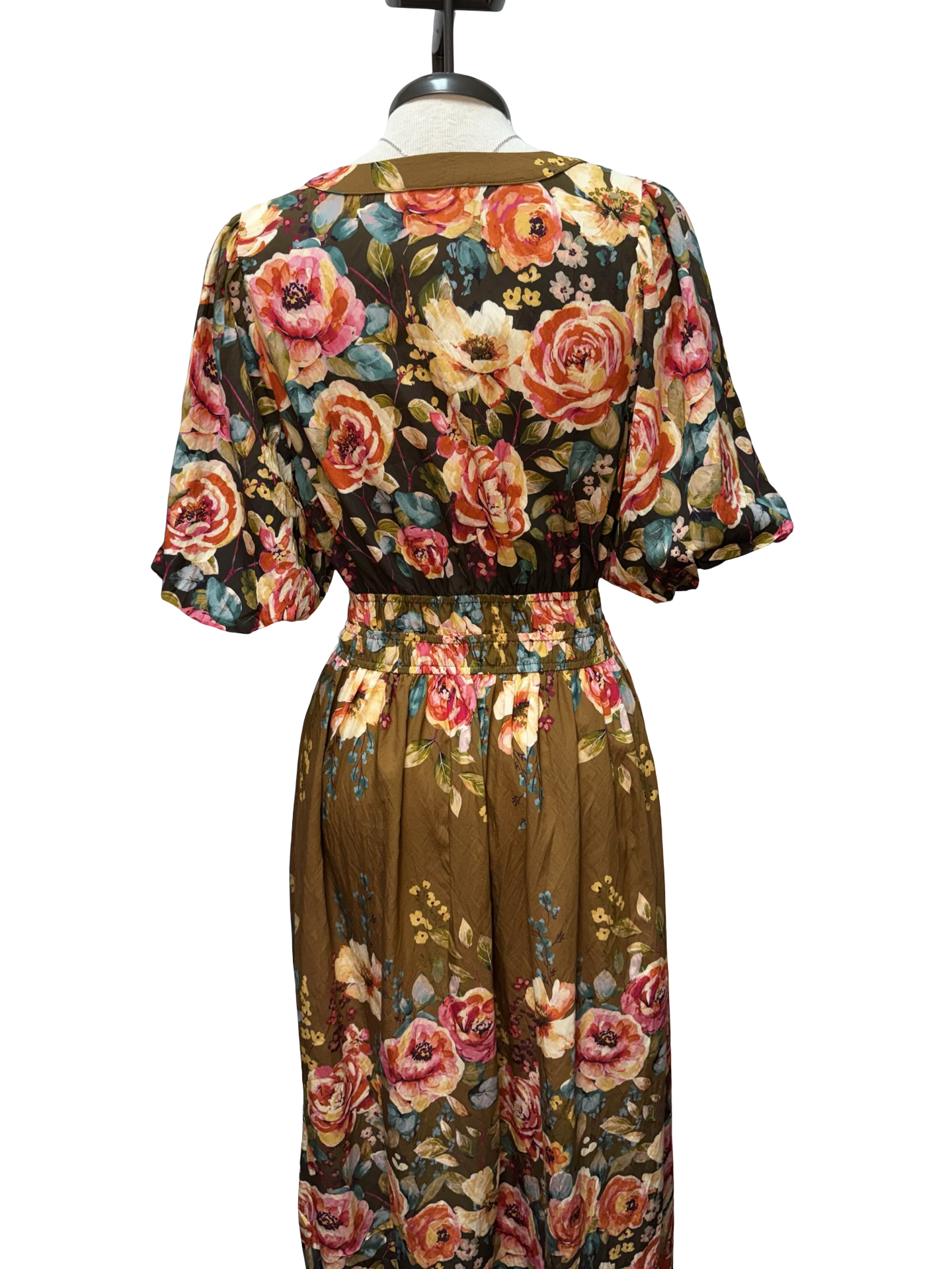 Empire Waist Floral Midi Dress