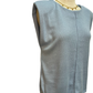 Cap Sleeve Sleeveless Top Lt Blue