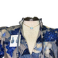 Floral Print Mini Dress Indigo