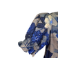 Floral Print Mini Dress Indigo