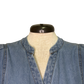 Light Denim Bubble Sleeve Dress
