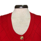Sweater Knit Vest Red