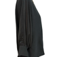 Wide Neckline Sleeve Cuff Top Black