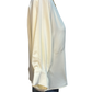 Wide Neckline Sleeve Cuff Top Cream