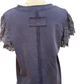 Flutter Sleeve American Flag Top Navy
