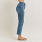 Judy Blue HW Tummy Control Kick Flare Crop Jean
