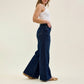 Judy Blue HW Retro Wide + Raw Hem Jeans
