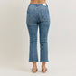 Judy Blue HW Tummy Control Kick Flare Crop Jean