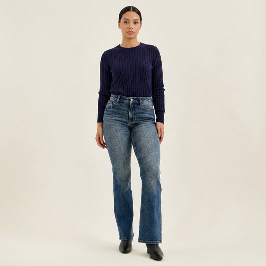 Judy Blue MR Daisy Bootcut Dk Dusk Rider Indigo Jeans