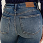 Judy Blue MR Daisy Bootcut Dk Dusk Rider Indigo Jeans