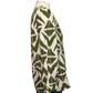 Bold Print V Neck Olive