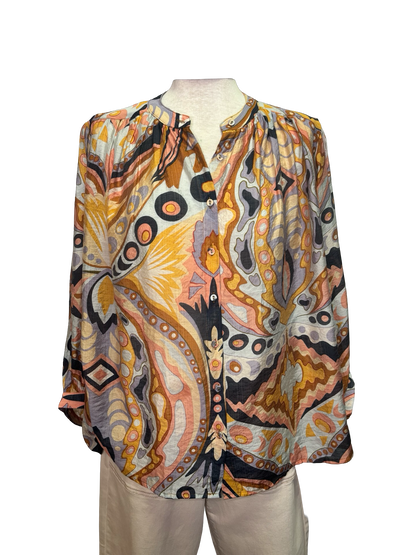 Fall Print Blouse