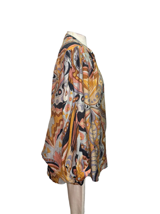 Fall Print Blouse