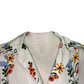 Floral Print Button Up Blouse Ivory