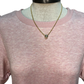 Knit Twist Sleeve Midi Dress Baby Pink