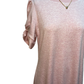 Knit Twist Sleeve Midi Dress Baby Pink