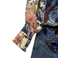 Mixed Print Long Sleeve Top Midnight