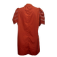 Balloon Sleeve Mini Dress Rust