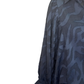 Button Down Textured Top Navy