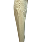 Colette Cropped Wide-Leg Scallop Pocket Detail Pants Bone