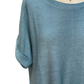 Dolman Sleeve Knit Top Blue