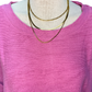 Dolman Sleeve Knit Top Pink