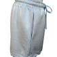 Elastic Waist Scallop Shorts Blue