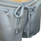 Elastic Waist Scallop Shorts Blue