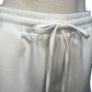Elastic Waist Scallop Shorts Ivory