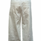 High Rise Stitch Seamed Crop Pants Ivory