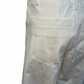 High Rise Stitch Seamed Crop Pants Ivory